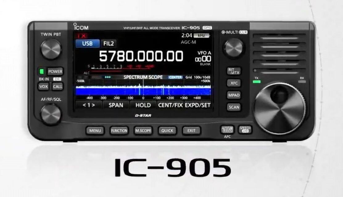 Icom IC-905 VHF/UHF/SHF SDR transceiver – 144MHz to 10GHz